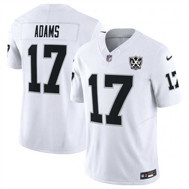 Men & Women & Youth Las Vegas Raiders #17 Davante Adams White 2024 F.U.S.E 65th Anniversary Patch Vapor Stitched Jersey->las vegas raiders->NFL Jersey